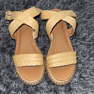 Universal Thread Braided Cream Sandals